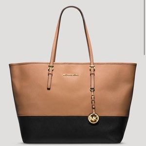 Large two toned Michael Kors tote